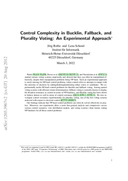 Control Complexity in Bucklin, Fallback, and Plurality Voting: An
  Experimental Approach