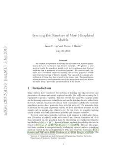 Learning Mixed Graphical Models