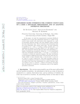 Likelihood based inference for current status data on a grid: A boundary
  phenomenon and an adaptive inference procedure
