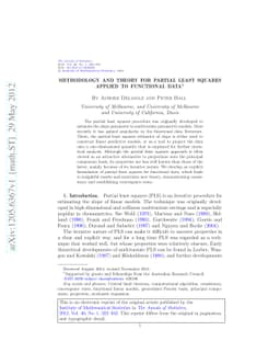 Methodology and theory for partial least squares applied to functional
  data