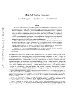 DEX: Self-healing Expanders