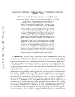 Practical Bayesian Optimization of Machine Learning Algorithms
