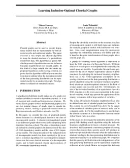 Learning Inclusion-Optimal Chordal Graphs