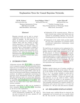 Explanation Trees for Causal Bayesian Networks