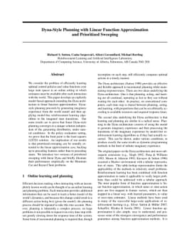Dyna-Style Planning with Linear Function Approximation and Prioritized
  Sweeping
