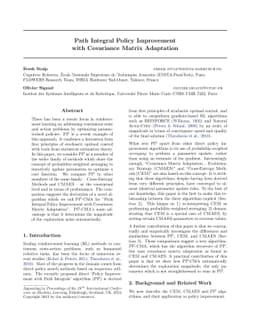 Path Integral Policy Improvement with Covariance Matrix Adaptation