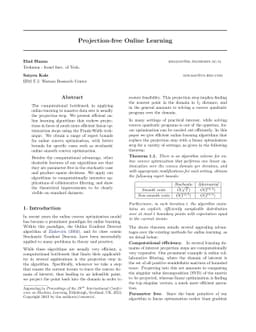 Projection-free Online Learning