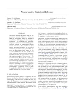 Nonparametric variational inference