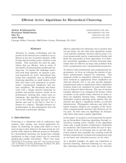 Efficient Active Algorithms for Hierarchical Clustering