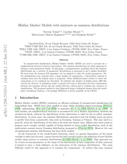Hidden Markov Models with mixtures as emission distributions