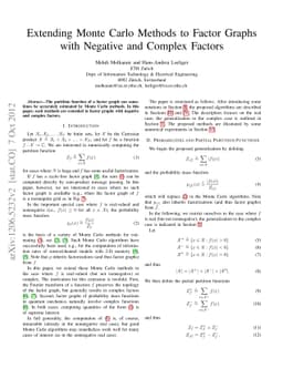 Extending Monte Carlo Methods to Factor Graphs with Negative and Complex
  Factors