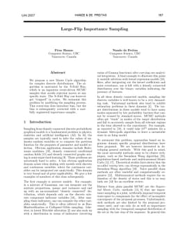 Large-Flip Importance Sampling