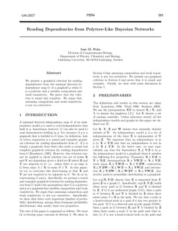 Reading Dependencies from Polytree-Like Bayesian Networks