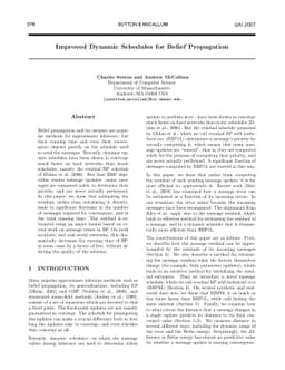 Improved Dynamic Schedules for Belief Propagation