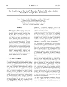 On Sensitivity of the MAP Bayesian Network Structure to the Equivalent
  Sample Size Parameter