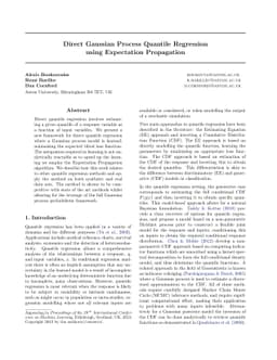 Gaussian Process Quantile Regression using Expectation Propagation