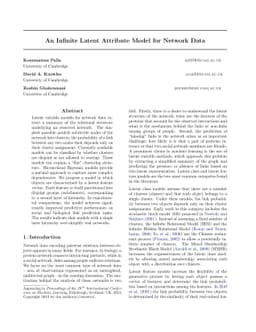 An Infinite Latent Attribute Model for Network Data