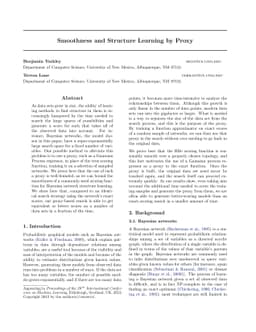 Smoothness and Structure Learning by Proxy