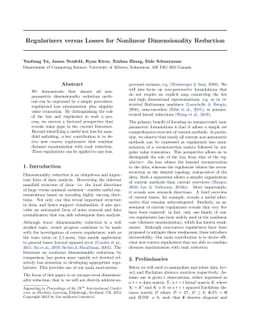Regularizers versus Losses for Nonlinear Dimensionality Reduction: A
  Factored View with New Convex Relaxations