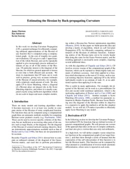 Estimating the Hessian by Back-propagating Curvature