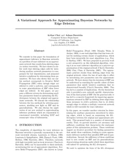 A Variational Approach for Approximating Bayesian Networks by Edge
  Deletion