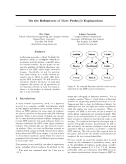 On the Robustness of Most Probable Explanations