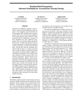 Residual Belief Propagation: Informed Scheduling for Asynchronous
  Message Passing
