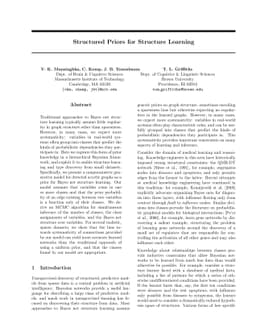 Structured Priors for Structure Learning