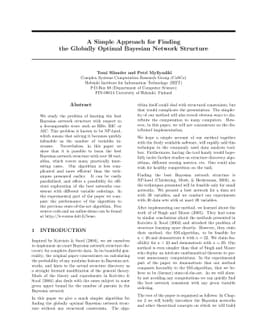A simple approach for finding the globally optimal Bayesian network
  structure
