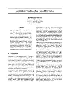 Identification of Conditional Interventional Distributions