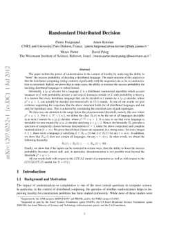 Randomized Distributed Decision