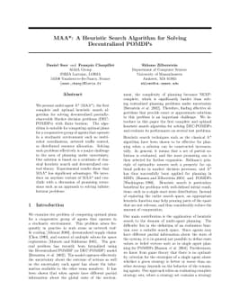 MAA*: A Heuristic Search Algorithm for Solving Decentralized POMDPs