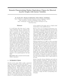 Towards Characterizing Markov Equivalence Classes for Directed Acyclic
  Graphs with Latent Variables