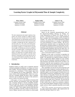 Learning Factor Graphs in Polynomial Time & Sample Complexity
