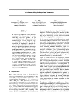 Maximum Margin Bayesian Networks
