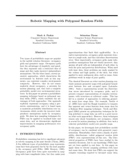 Robotic Mapping with Polygonal Random Fields
