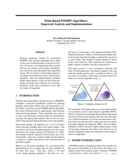 Point-Based POMDP Algorithms: Improved Analysis and Implementation