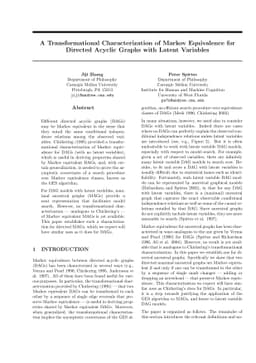 A Transformational Characterization of Markov Equivalence for Directed
  Acyclic Graphs with Latent Variables