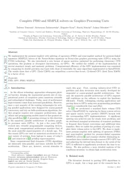 Complete PISO and SIMPLE solvers on Graphics Processing Units