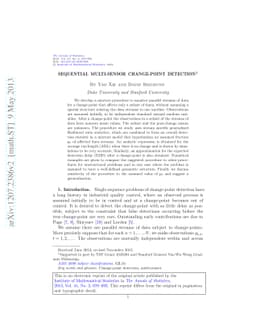 Sequential multi-sensor change-point detection