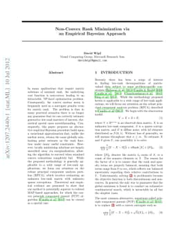 Non-Convex Rank Minimization via an Empirical Bayesian Approach