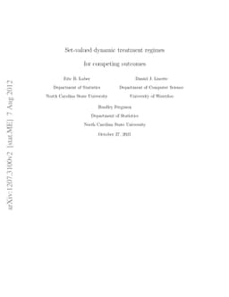 Set-valued dynamic treatment regimes for competing outcomes