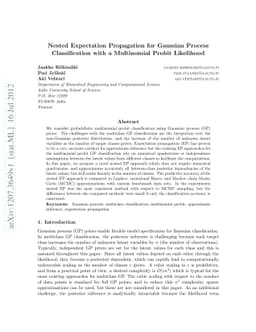 Nested Expectation Propagation for Gaussian Process Classification with
  a Multinomial Probit Likelihood