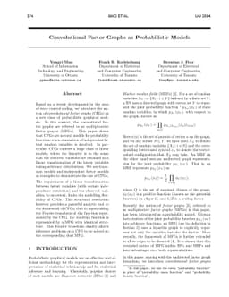 Convolutional Factor Graphs as Probabilistic Models