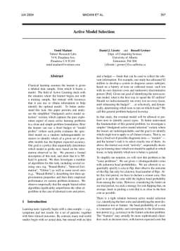 Active Model Selection