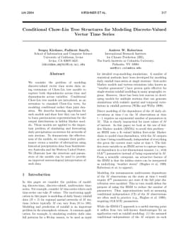 Conditional Chow-Liu Tree Structures for Modeling Discrete-Valued Vector
  Time Series