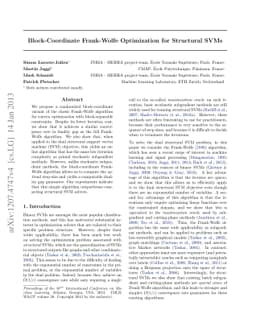 Block-Coordinate Frank-Wolfe Optimization for Structural SVMs