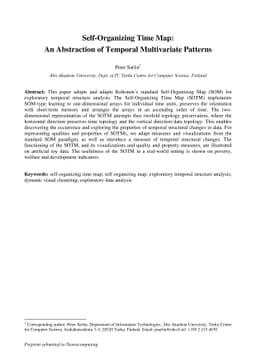 Self-Organizing Time Map: An Abstraction of Temporal Multivariate
  Patterns