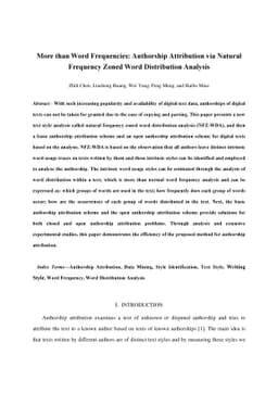 More than Word Frequencies: Authorship Attribution via Natural Frequency
  Zoned Word Distribution Analysis