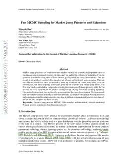 Fast MCMC sampling for Markov jump processes and extensions